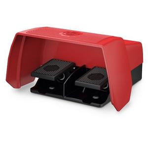 Fußschalter - F2-U2Z/U2Z UN, Fußschalter Metall, 2-pedalig, mit Unfallschutzhaube, gemäss Datenblatt - 6162720711