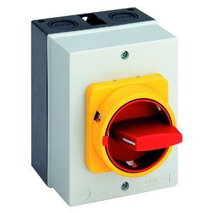 Lasttrennschalter (AC) - H216-41300-700M4 Haupt-/Notausschalter 20A, Haupt-/Notausschalter im Gehäuse 3-polig In=20A M-VHS gelb/rot IP66 Isolierstoffgehäuse - H216-41300-700M4