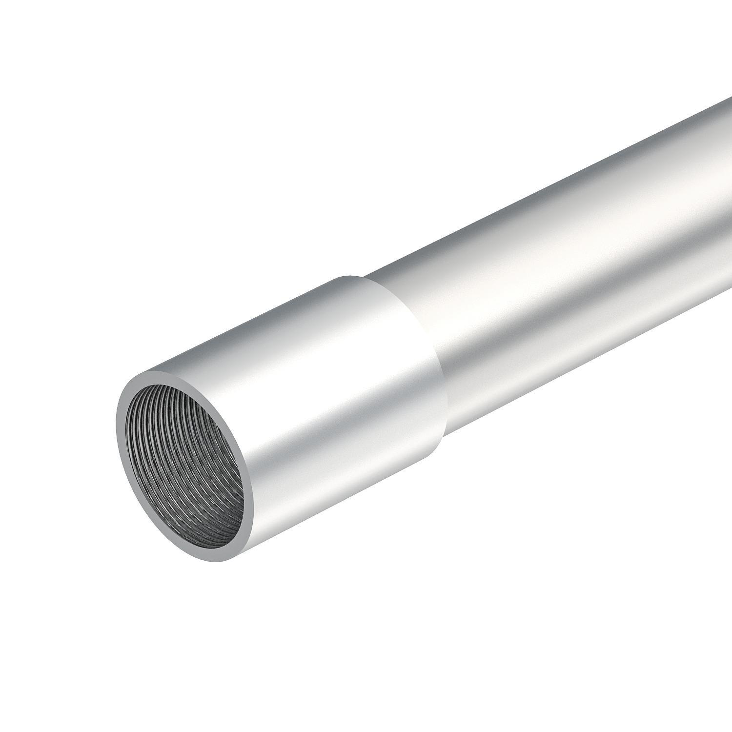 OBO Bettermann 2046033 | SM20W ALU, Aluminiumrohr mit Gewinde 