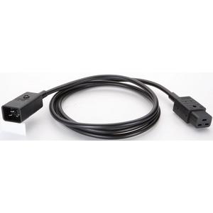 Netzanschlussleitung - 356.174, Verlängerung H05VV-F 3G1,5mm² sw, 2,0m, C20/C19 - 356.174