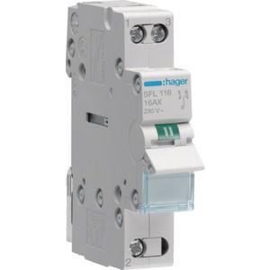 Schalter für Reiheneinbau - SFL116, Wechselschalter 16A 1W 230VAC 1PLE - SFL116