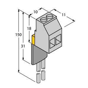 Feldbus, Dez. Peripherie - Kommunikations-Modul - WM1 WIDERSTANDSMODUL, Zubehör, einfaches elektrisches Betriebsmittel nach EN60079-14, eine Zulassung ist nicht erforderlich - 0912101