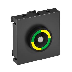 Potentialausgleichsdose - PAD-ID6 SWGR1, Potentialausgleichsdose 45x45mm Polycarbonat schwarzgrau RAL 7021 - 6120001