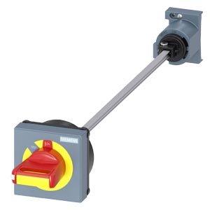 Elektrischer Antrieb für Leistungsschalter - 3RV2926-1L, Türkupplungsdrehantrieb NOT-AUS, S00...S3, 330 mm Welle - 3RV29261L