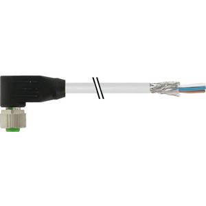 Konfektioniertes Sensor-Aktor-Kabel - 7000-13261-3311500, M12 Bu. 90° A-kod. freies Ltg-ende geschirmt - 7000-13261-3311500
