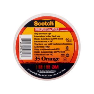 Klebeband - Scotch35-19x20or, Scotch® 35 Vinyl Elektro-Isolierband, Orange, 19 mm x 20 m, 0,18 mm - 7100238737