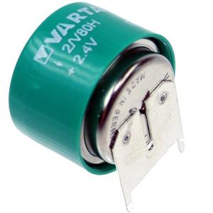 Standard-Akku - 2/V80H Säule, Knopfzellenakku 2,4V V80H 80mAh Print 2/1 Varta - 107360