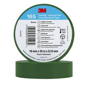 Klebeband - Temflex165 19x25Green, 3M Temflex Vinyl-Isolierband 165, Grün, 19 mm x 25 m - 7100184813
