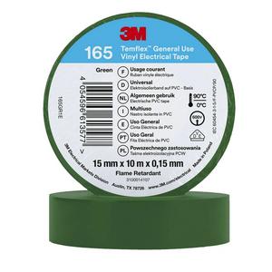 Klebeband - Temflex165 15x10Green, 3M Temflex Vinyl-Isolierband 165, Grün, 15 mm x 10 m - 7100184726
