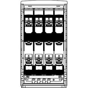 Kabelverteilerschrank - LS100C.22, LS A100-00 TN-C Cu30x10 2xNH2/V+2xNH00/PR Kabelverteilerschrank mit Sammelschienen - LS100C.22