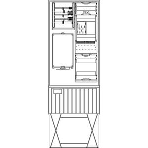 Zähler-Komplettschrank - 10051770, ZS A320 N3 1Z BKEI 12TE TV Stromnetz Hamburg Zähleranschlusssäule Freiluft - 10051770