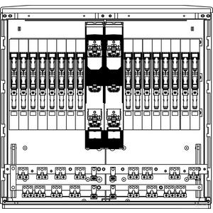 Kabelverteilerschrank - LS82S.26V2BE, LS A850-2 TN-S Cu50x10 2xNH3/ELV 2xNH2+11xNH00/PR ÜA(4+0)T1+2 Kabelverteilerschrank mit Sammelschienen - LS82S.26V2BE