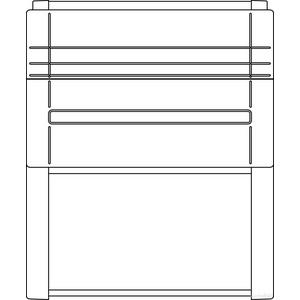 Sockel/Sockelelement (Schaltschrank) - 10037573, Eingrabsockel S5 950/470 WP RAL 7035 - 10037573
