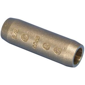 Langmutter - CC58, Pressverbinder für Cuummantelten Erdungsstange, spitz, Sliziumbronze 5/8 Ø - 158010