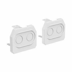 Mechanisches Zubehör/Ersatzteile für Leuchten - SDTES vw RAL9016, Stirnseite, aus PC - 18200235100