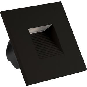 Orientierungsleuchte - NLEDTRL68_70LSW.01, LED Treppenleuchte, 3000K, 70lm, quadratisch, Einbau in Unterputz und Hohlwanddosen, schwarz - R81-3203
