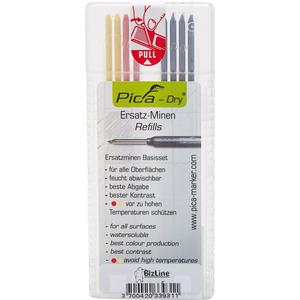 Markierungsstift - BIZ 790212, Ersatzminen farbig für Grafitminen-Bleistift PICA DRY BIZ 790 214 (x 8), Preis per VPE, VPE = 8 Stück - BIZ 790212