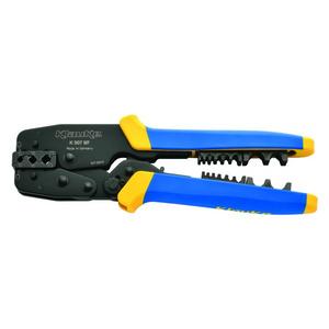 Presswerkzeug Kabelschuhe/Verbinder, Aderendhülsen, Schirmanschluss - K507WF, Presswerkzeug für Aderendhülsen von 0,5-50mm² mit auswechselbaren Einsätzen - K507WF