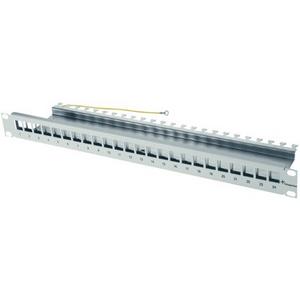 Patchpanel Kupfer - H02025A0167, 1 HE inkl. Kabelabfangung für 24 AMJ-Module - 100021492
