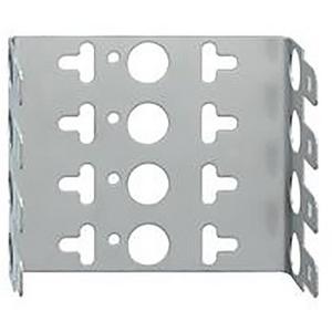 Montagewanne für Fernmeldeleisten - MB 4, Montagebügel für bis zu 4 LSA-Verbindungselemente - 221004