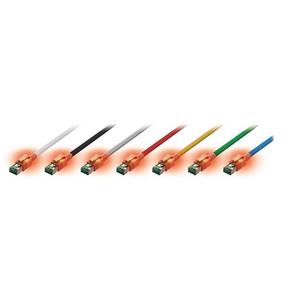 Patchkabel Kupfer - CS1OAADAD0050, DualBoot® LED Patchkabel Kat.6A (ISO/IEC) geschirmt grau 5,00m - CS1OAADAD0050