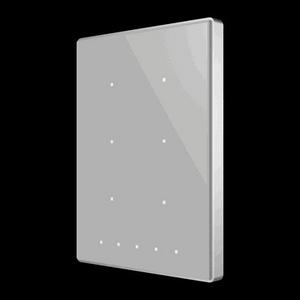 Bussystem-Tastsensor - ZVI-TMDP8-PS, Zennio Kapazitiver KNX-Taster, 8 Tasten, Polycarbonat-Rahmen, silber - 17190