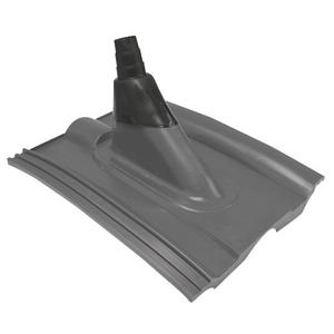 Antennenmontagematerial - 220 K schwarz, Dachhaube zur Mastdurchführung durch Ziegeldächer, Frankfurter Pfanne, schwarz, für Mastrohr-Ø 32 - 50 mm, Material Kunststoff, inklusive Dichtungstül - 00722200