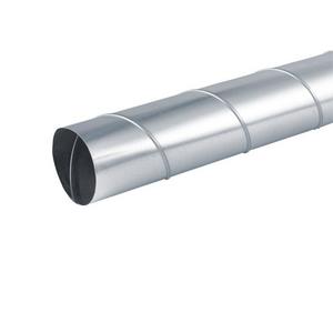 Luftkanal rund - LWF 125 - 2, Wickelfalzrohr, DN 125, Stahlblech verzinkt, 2 m lang - 161095