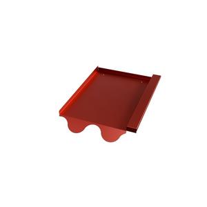 Photovoltaik-Dachziegel - 12166, varista® Metallersatzziegel Frankfurter/Harzer Big RAL8004 rot - 12166