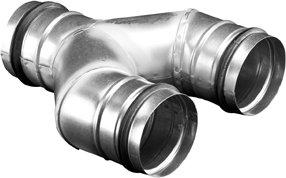 T-Y-Stück für runden Luftkanal