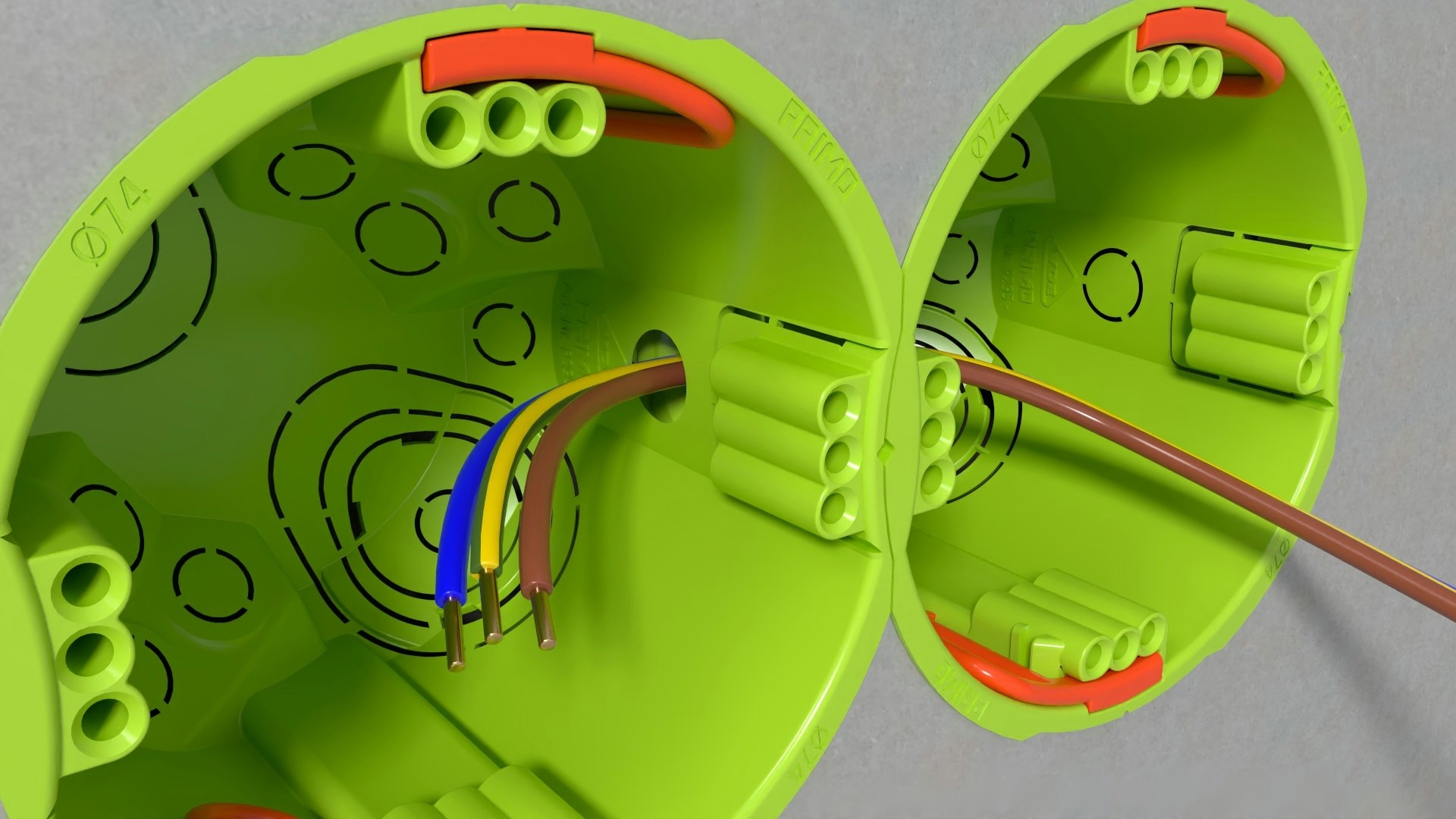 Mehr Klemmraum & direkte Durchverdrahtung 