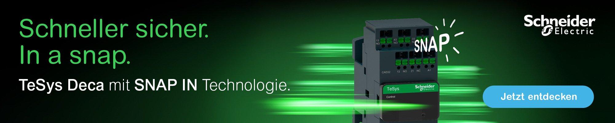 TeSys Deca mit SNAP IN Technologie