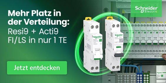 Resi9 & Acti9: Mehr Schutz, weniger Platz