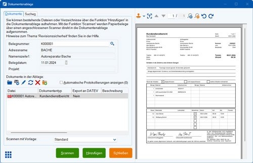 Digital Partner IN-Software - Integrierte digitale Dokumentenablage