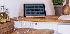 De USB-C wandcontactdozen van JUNG