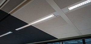De led lampen in het kantoor van Capgemini