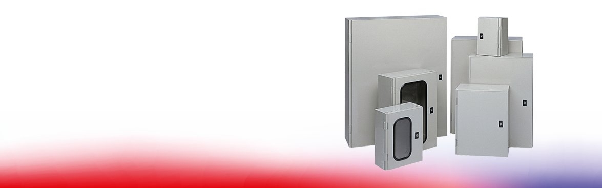 ARIA verdeelkasten van ABB op een witte achtergrond