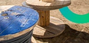 Kabelhaspels van Draka die geretourneerd moeten worden