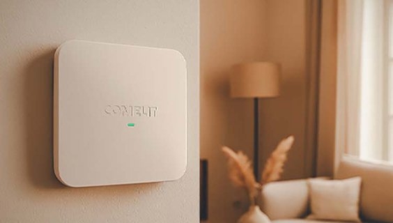 Een huishoudelijke omgeving met de inbraakbeveiliging van Comelit