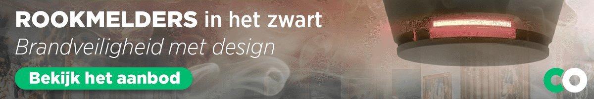 Zwarte rookmelder van Comelit