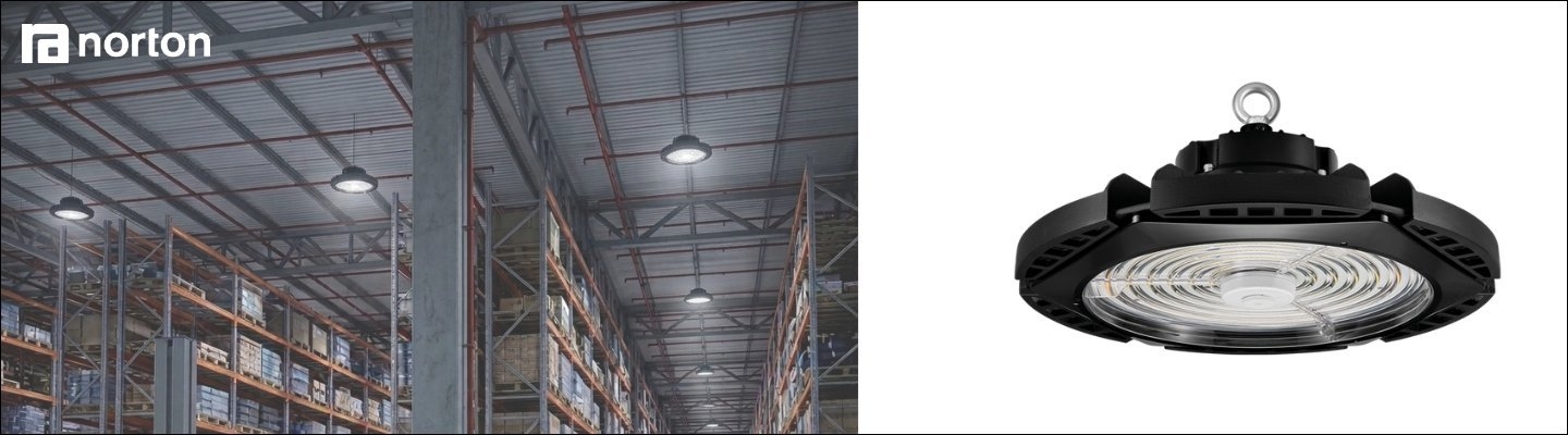 Norton HBNX verlichting in industriële omgeving
