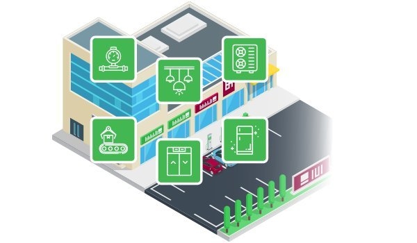 Emblemen die aangeven wat magneetschakelaars van Schneider Electric kunnen 
