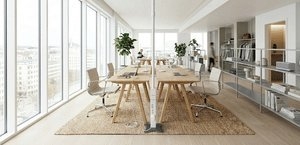 Stago aluminium zuilen in woonkamer