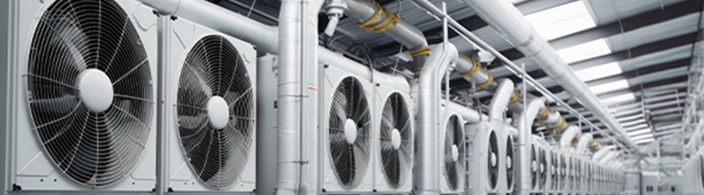 Airco's in een fabriek