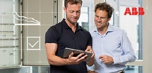 ABB energiemanagementsystemen met verdeelkast en tablet
