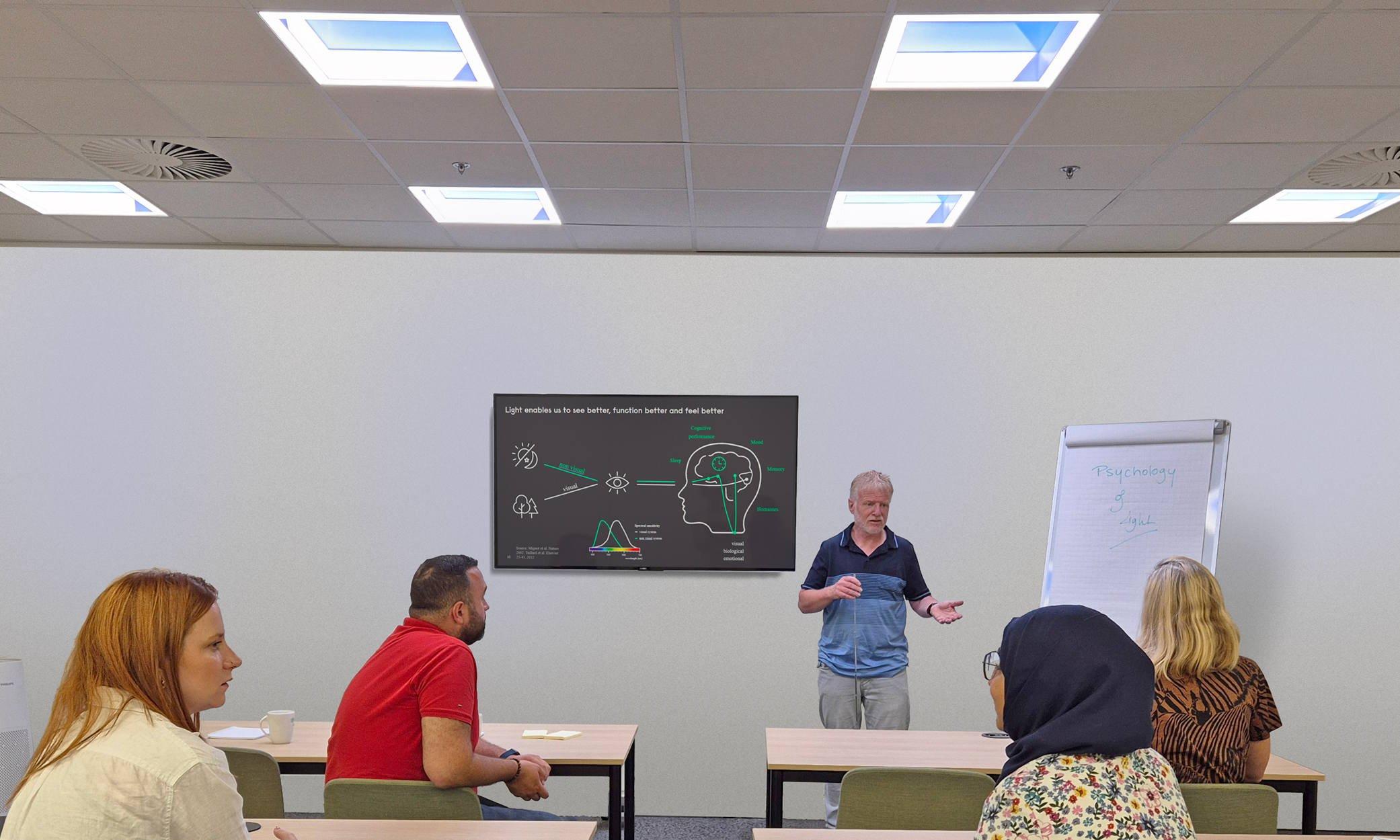 Signify NatureConnect Skylight W60L60: daglichtverlichtingoplossing voor donkere of sombere ruimtes