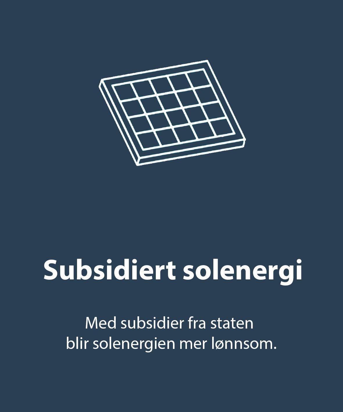 Subsidiert solenergi