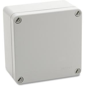 Dose, Gehäuse für Montage auf der Wand/Decke - Panzerkasten ohne Vorprägung Aufputz hellgrau - 000849