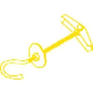 Allzweckdübel - Federklappdübel 763/4 M4x95 verzinkt mit Deckenhaken - K763/4