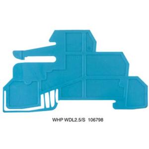 Abschluss- und Zwischenplatte für Reihenklemme - Abschluss- und Zwischenplatte WHP WDL2.5/S BL - 1067980000